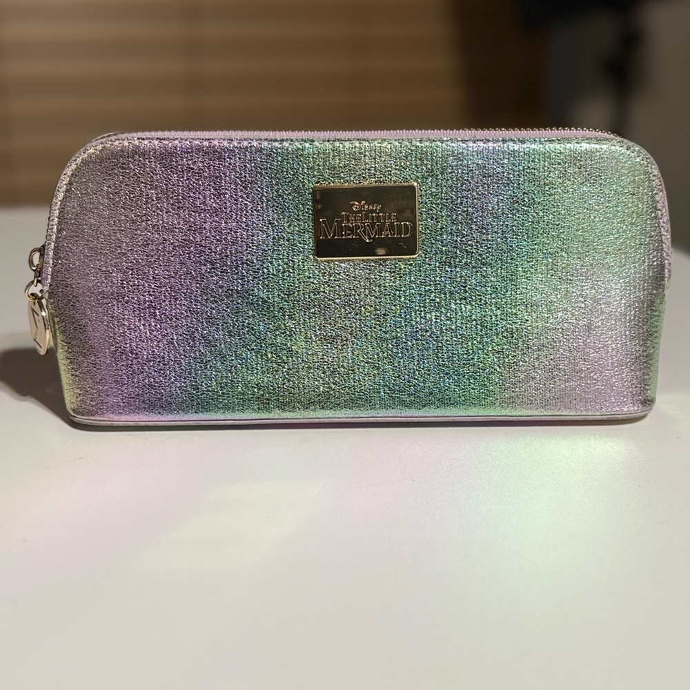 Disney × Sigma Beauty Iridescent Makeup Bag | Little Mermaid Holographic Pouch